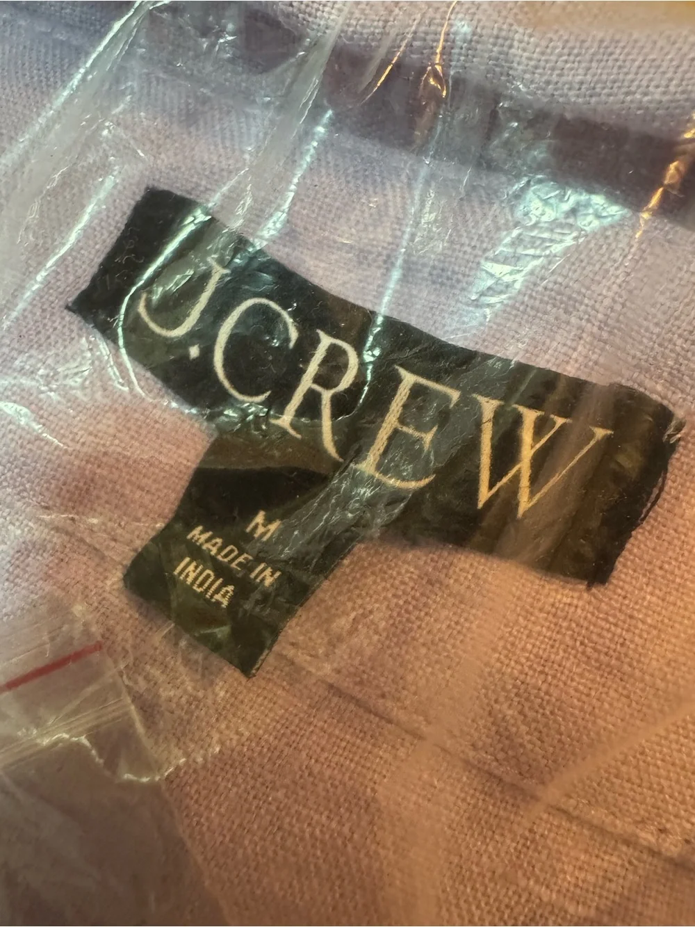 NWT J.Crew Linen Squareneck Button-Up Top Lavender Jade Medium BY697